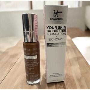 IT Cosmetics Your Skin But‎ Better Foundation + Skincare Deep Warm 60 NIB